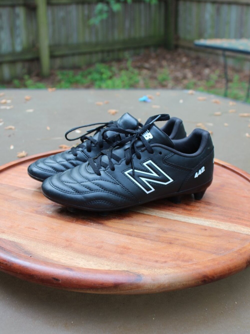 New Balance 442 V2 Academy FG Soccer Cleats - Black/White   US 4.5 Boy's/Youth - Picture 5 of 10
